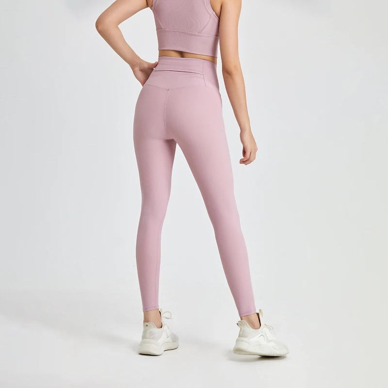 Black, Dark Grey and White Yoga Leggings, 主图_06