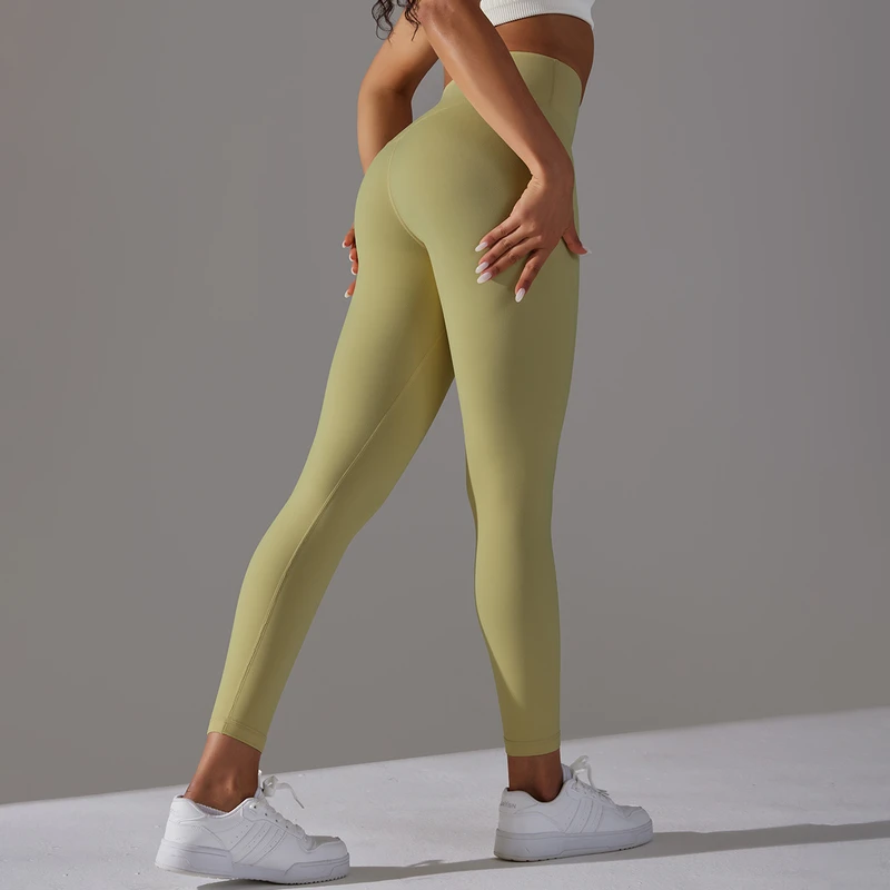 Maroon and Pale Pink Full-Length Yoga Leggings, 主图_04